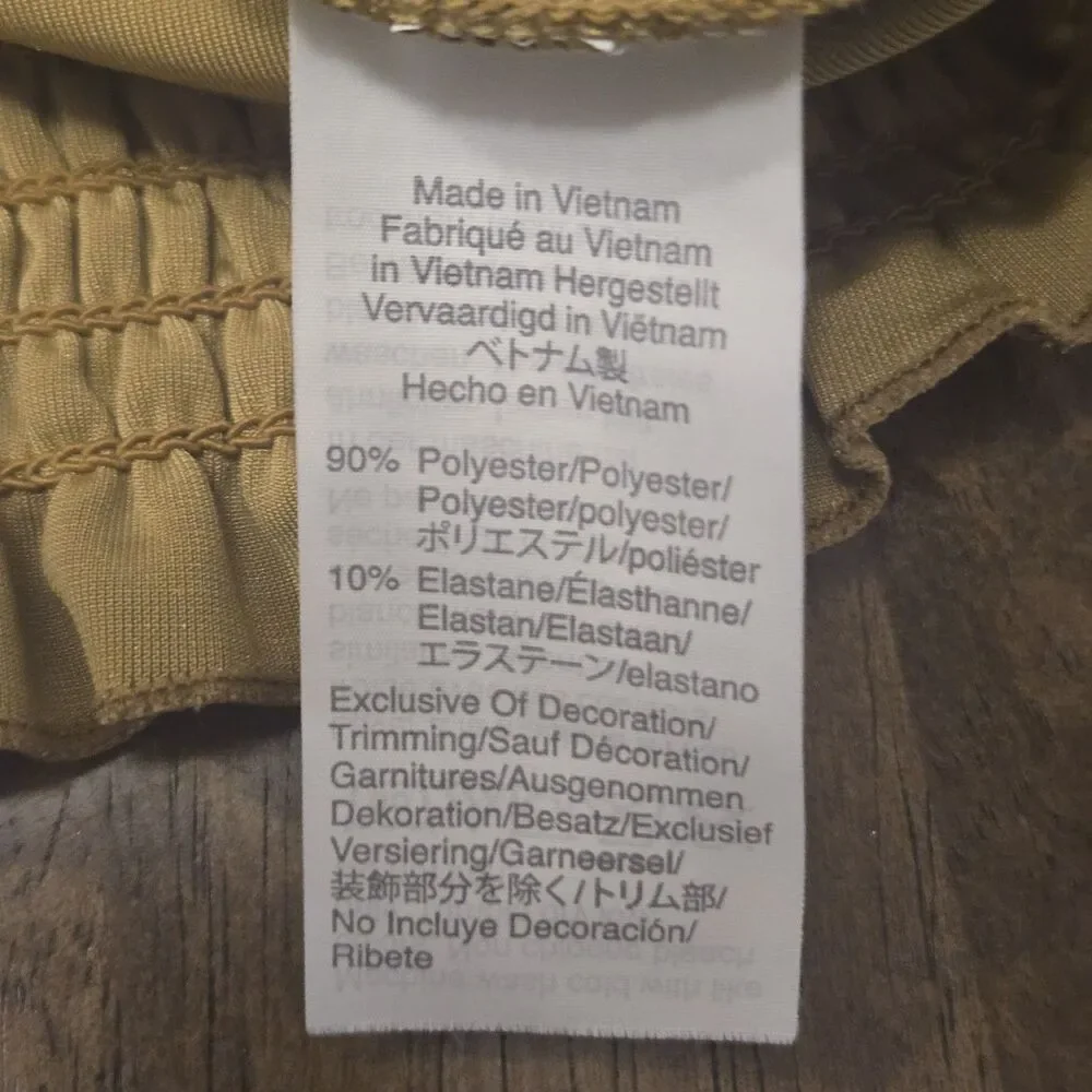 Madewell Velvet Wrap Top XS Mustard Gold Puff Sleeve Renaissance Boho Whimsigoth